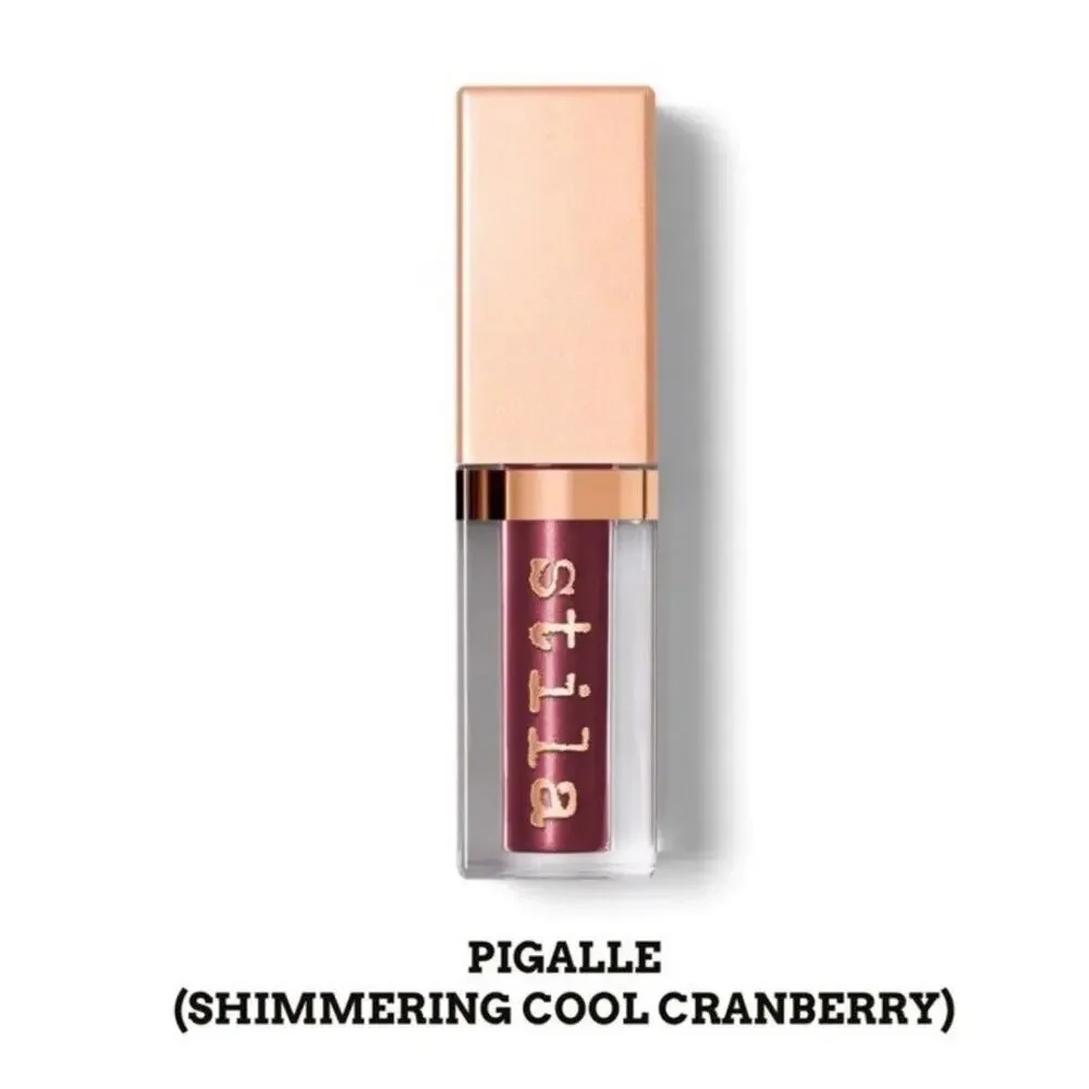 Set Of 2 Stila Shimmer & Glow Liquid Eye Shadow - Pigalle & Kitten -0.153 oz NIB